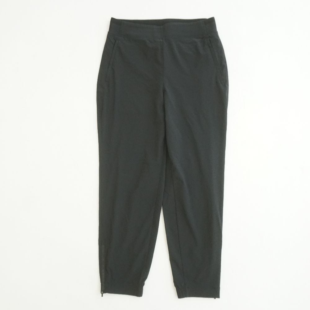 Athleta Brooklyn Ankle Pants Black Women's Size 8 Workout Athleisure Zipper